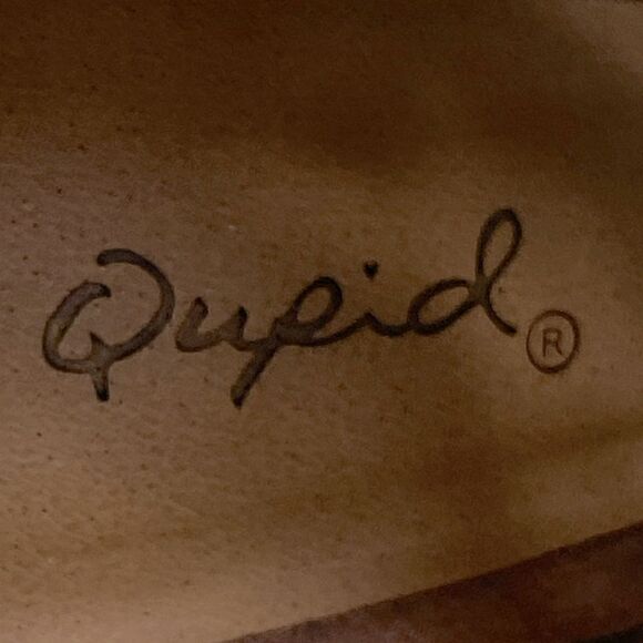 Qupid Dusty Rose Pink Suede Gladiator Open Toe Block Heel Women’s Size 5.5 - Picture 2 of 13